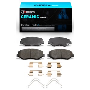Acura ILX Brake Pads - Front - R1 Concepts - R1 Ceramic Pads & Hardware Kit - `02-`21